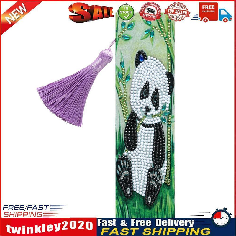 Special Shaped 5D DIY Cartoon Diamond Painting Bookmark (Panda - AA254) Newly