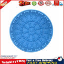 Silicone Dog Slow Feeder Bowl Anti Choking Container Suction Cup (Blue) Newly