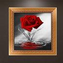 DIY 5D Diamond Painting Embroidery Flower Rose Cross Crafts Stitch Decor Newly