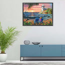 5D DIY Diamond Painting Kits Beach Full Round Drill Wall Decor Art (X448)