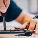 2 in 1 Stainless Steel Mini Keychain Slotted Phillips Screwdriver (Black)