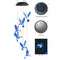Solar LED Color Changing Wind Chime Lamps Hummingbird Pendant Lights (A) Newly