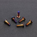 6pcs/lot Burnt Titanium Car Steering Wheel Bolts Hex Head Bolts (M5x15mm) Newly