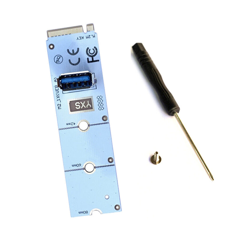 M2 M-key to USB 3.0 Transfer NGFF M.2 to PCI-E 1X to 16X Graphics Card Adapter