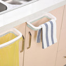 Hanging Cupboard Door Trash Towel Rack Storage Kitchen Garbage Bag Holder