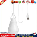 LED Bulb Dormitory Energy Saving Light USB Emergency Outdoor Lamp (White) Newly