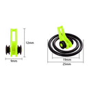 10pcs Fishing Hook Keeper for Fishing Rod Pole Lures Safety Holders (Green)