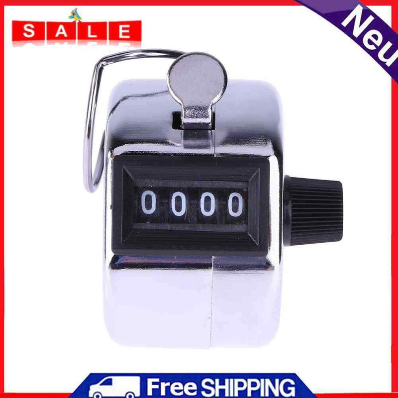 Digital Hand Tally Counter 4 Digit Number Manual Counting Golf Clicker * 5
