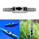 Fish Tank Stainless Steel Check Valve Carbon Dioxide Water Non Return Diffuser