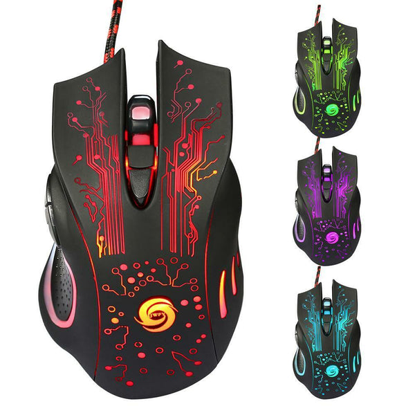 3200 DPI LED Optical 6D USB Wired Gaming Game Mouse Pro Gamer Mice for PC Laptop