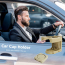 Universal Car Cup Drink Holder Support Auto Interior Folding Brace (Beige) Newly
