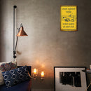 Warning Slogan Plate Metal Tin Plaque for Beach Seaside Waters Notice Sign