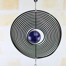 DIY Rotating Wind Chime Novelty Metal Hanging Sculpture Wind Chime Bell (B)