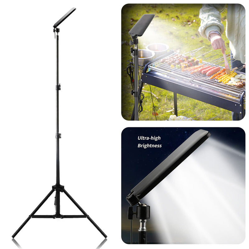 LED Work Lights with Stand for Camping Adjustable Telescoping Metal Tripod