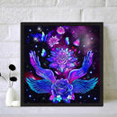 Diamond Painting 5D Full Round Drill Mosaic DIY Purple Hands Flowers Kit Artwork