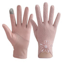 Touch Screen Cyclist Driving Thin Mittens Sunscreen Gloves Full Finger Gloves