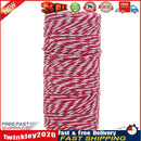 1 Roll 100 Meters 2Ply Cotton Twine DIY Weaving Handmade Craft Rope (Rose) Newly