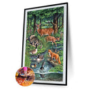 5D DIY Diamond Painting River Animal Full Drill Rhinestone Mosaic Art Picture