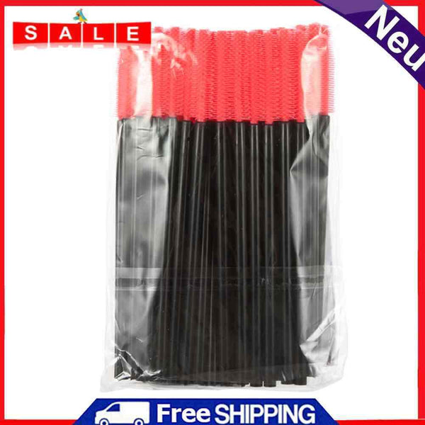 50pcs Non-Toxic Light Eyebrow Eyelash Brushes Lash Wands for Eyelash Extensions