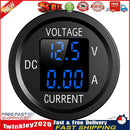 D6 Digital Voltmeter Ammeter Volt Current Panel Meter for Car Truck (Blue) Newly