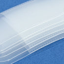 5PCS Can Be Hung Round Frosted Glossy Pencil Bag Pen Pouch Plastic Translucent
