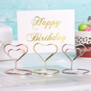 Clamp Heart Shape Photos Clips Clamps Stand Place Card Table Numbers Holder