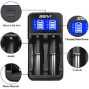 Charger 2 Slot Fast Charging Dock For 3.7V Rechargeable Li-Ion Batteries