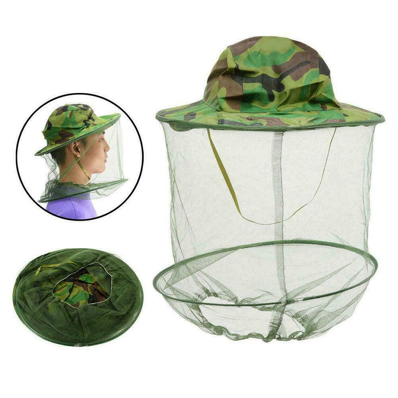 Beekeeping Cowboy Hat Mosquito Bee Insect Net Hat Cap Head Protectors Face J2P5