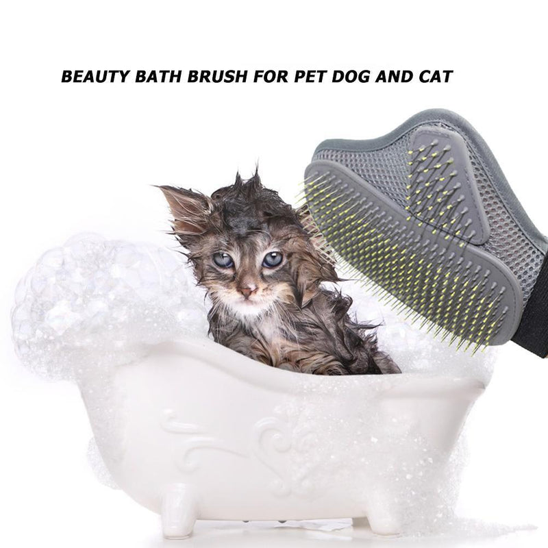 Pet Dog Cat Grooming Bath Brush Glove Comb Palm Shaped Massage Mitt Bath Product