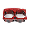 Car Center Console Water Cup Holder for Mercedes W212(Red carbon fibre)