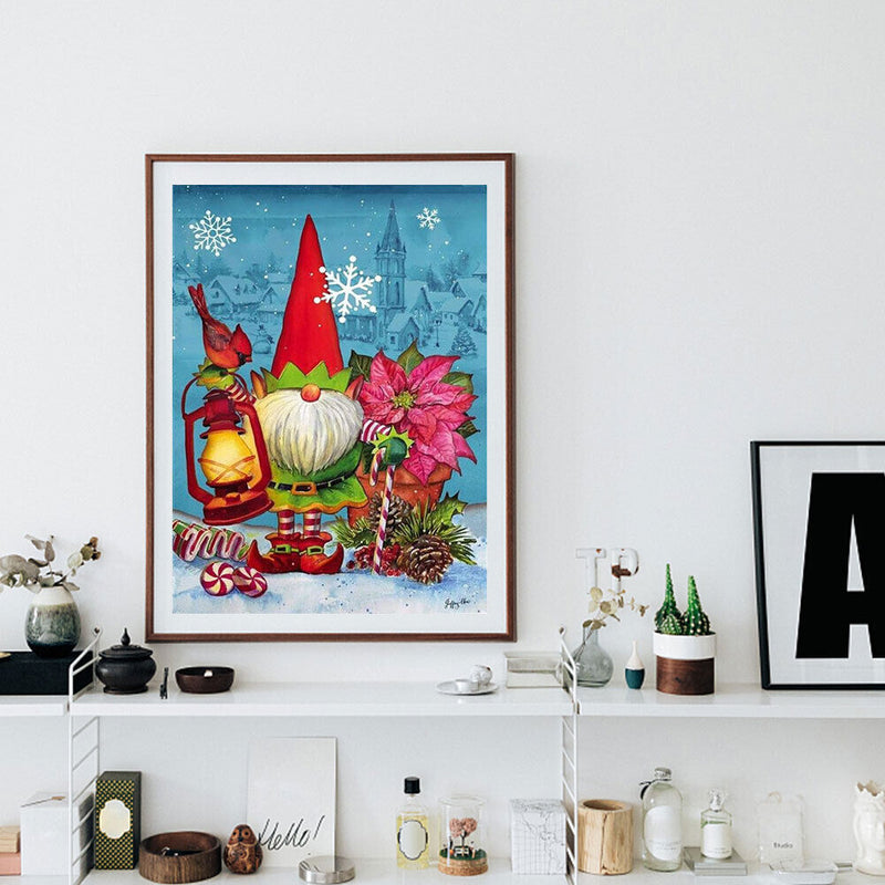 Diamond Painting Kits from the Christmas Goblin Caricature Series with Round Drill -