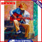 Acrylic Oil Painting By Numbers Guitarist On Street Digital Picture Home Decor