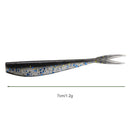 7cm 1.2g False Bait Sequins Split Tail Soft Fish Lure Outdoor Fishing Tackle