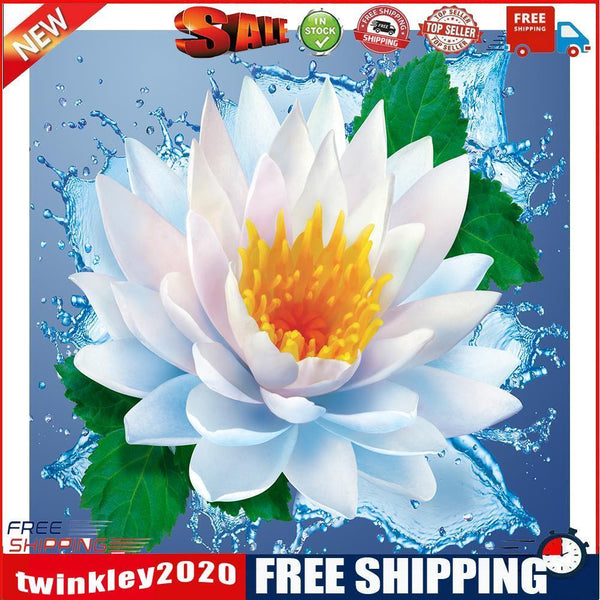 Diamond Painting 5D DIY lotus Hat Full Round Drill Rhinestone Picture