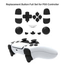 For DualSense Replacement Button Full Set for PS5 Controller Parts (Black)