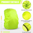 Waterproof Backpack Rain Cover Antislip Rainproof Coating (Shiny Green) Newly