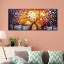 Flower Tree by Lake Oil Paint By Numbers Kits Picture Wall DIY Home Decorat