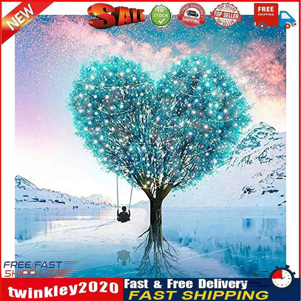 5D DIY Full Drill Diamond Painting Love Tree Embroidery Mosaic Kit (W1134) Newly