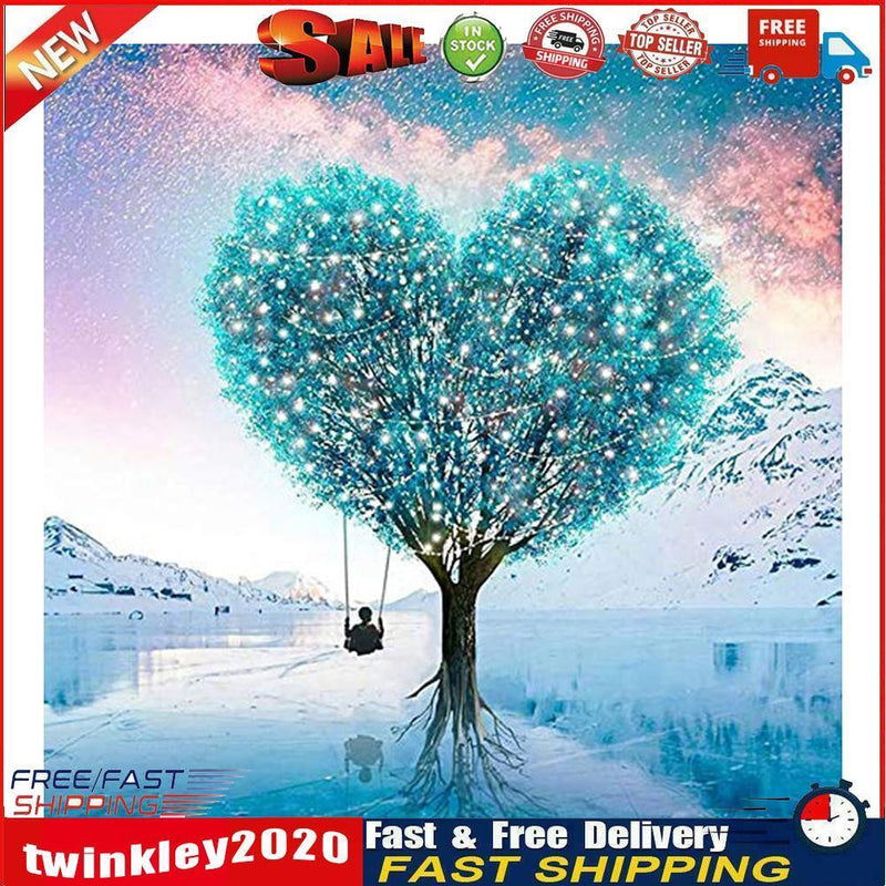 5D DIY Full Drill Diamond Painting Love Tree Embroidery Mosaic Kit (W1134) Newly