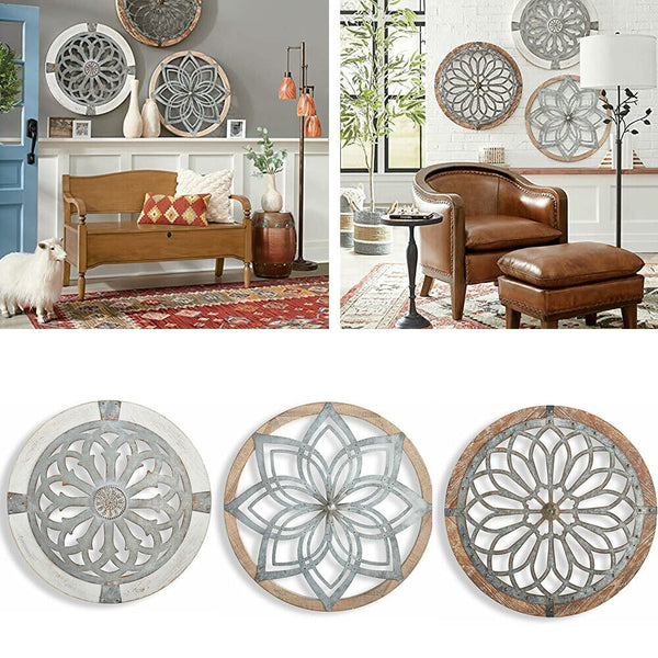 Decorative Wall Decor Handmade Acrylic Round Wall Art Heritage Hanging Ornament