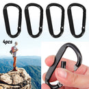 Black Packback Buckles Snap Clip D Carabiner Water Bottle Hooks Keychain