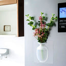 Living Room Decor Silicone Sticky Vase Wall Stick Flowers Container Plant Vases