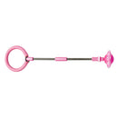 Folding Jumping Rope Ball Glowing One Foot Skip KIds Fitness Toys (Pink) Newly