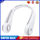 Summer Air Cooling Bladeless Sport Travel Personal Hanging Neck Fan (White)