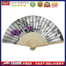 Oil Paint Folding Fan By Numbers DIY Butterfly Orchid Painted Art Craft Handmade
