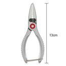 Mini Fishing Pliers Aluminum Alloy Fishing Scissors for Fisherman Angler (Red)