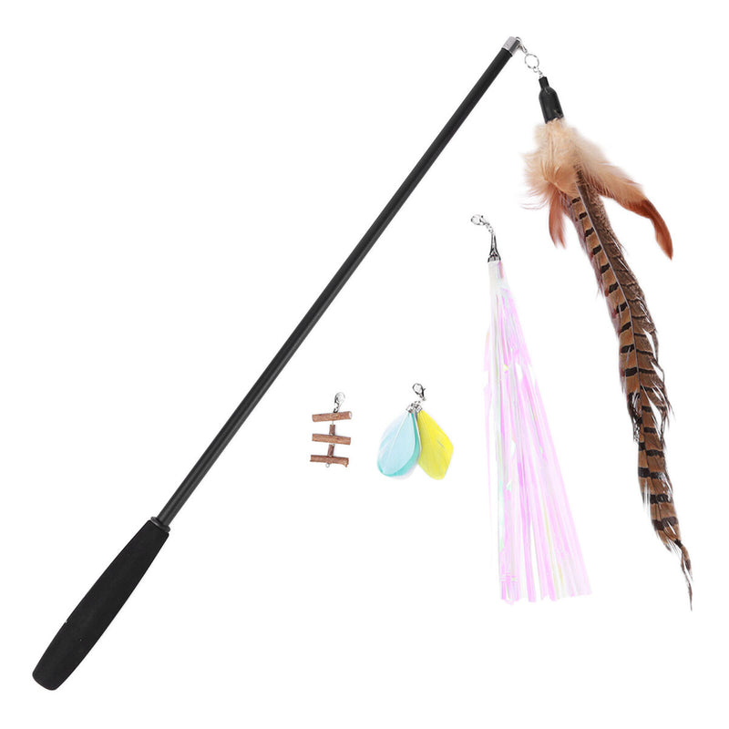 Cat Wand Toys - Durable Pole with High Strength & Toughness Ideal Toys for Pets