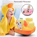 Cartoon Baby Sofa Cover Learn to Sit Sofa without Cotton Support (Penguin) Newly