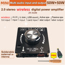 ZK-502M Mini Bluetooth-Compatible 5.0 Audio Amplifier Board 50WX2 Stereo Newly