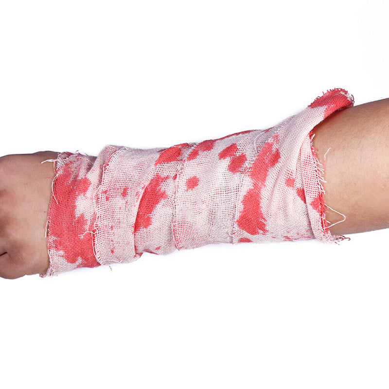 #A Bloody Gauze Good Breathability Spooky Cloth Realistic for Doorways Windows